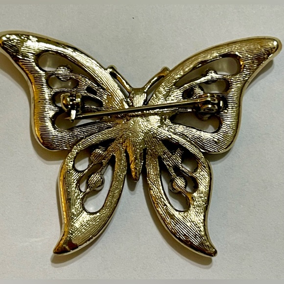 Ladies Multicolored Butterfly Brooch/Pin - Picture 4 of 5